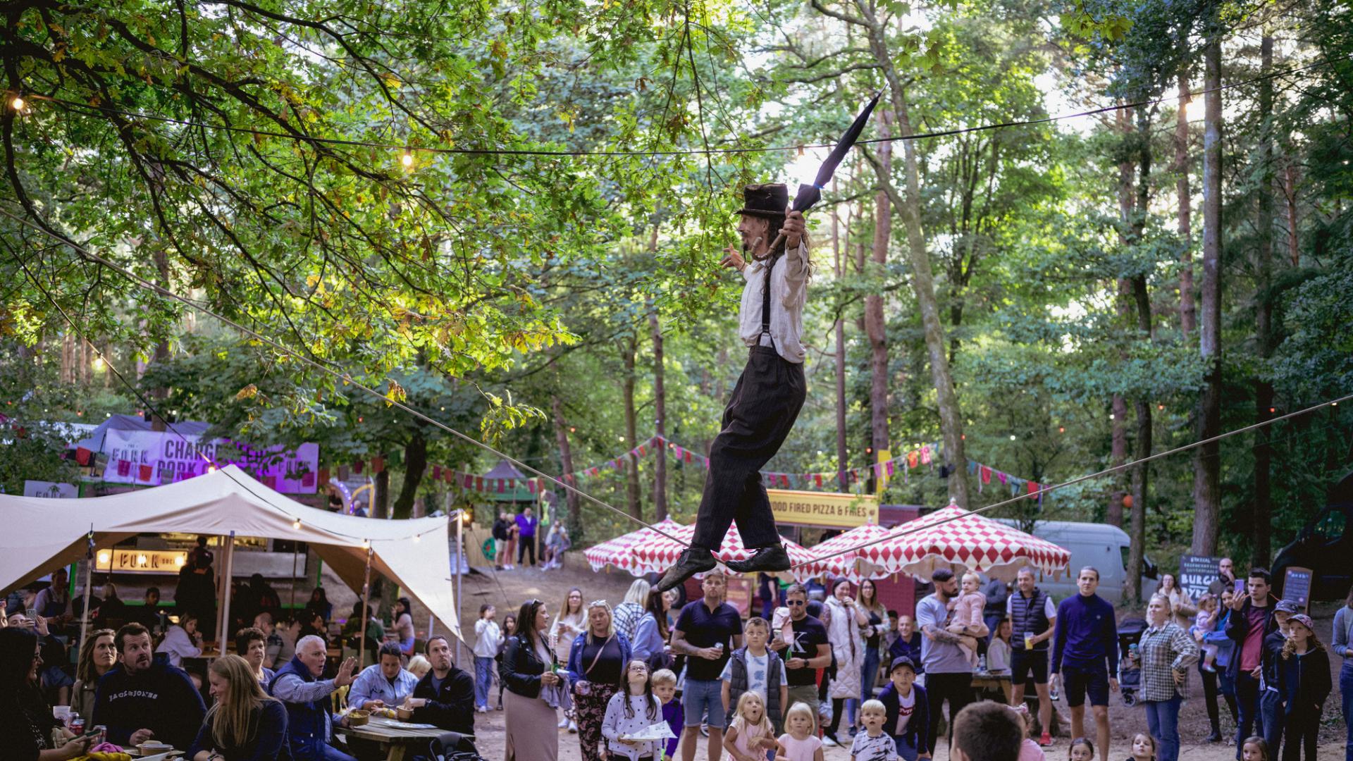 man on tight rope