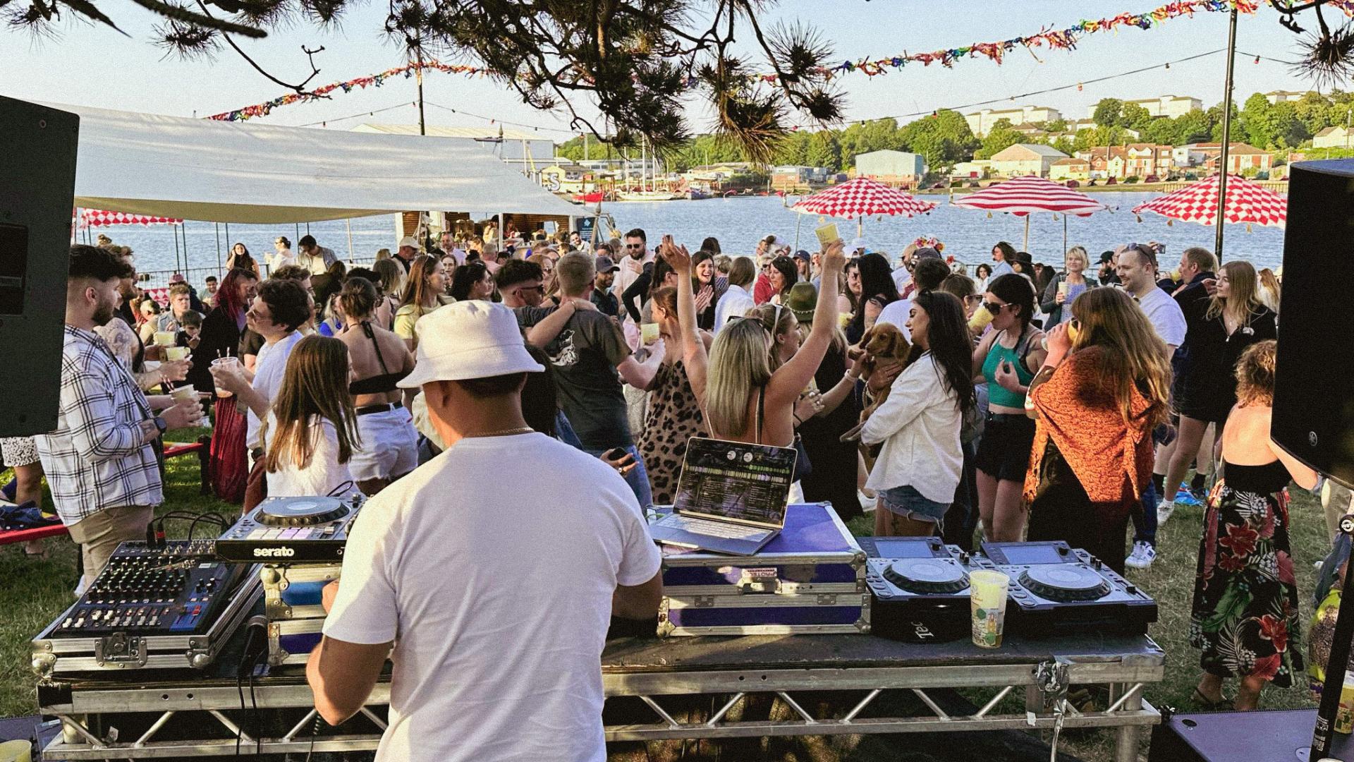 Dj on decks