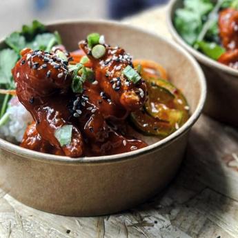 a bowl of wings